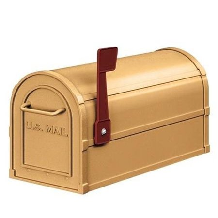 SALSBURY INDUSTRIES Salsbury 4850A-BRS Post-Mount Antique Rural Mailbox 4850A-BRS